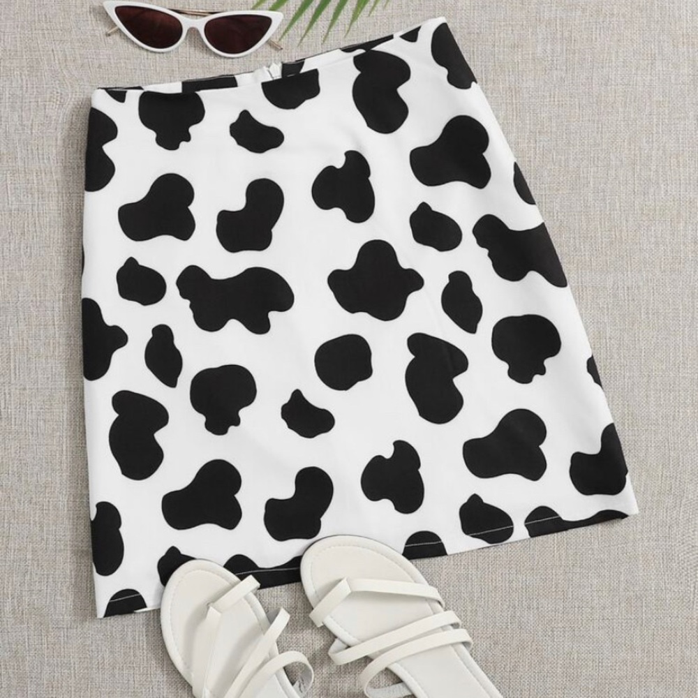 Cow print Skirt